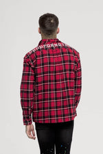 Oversized Red Check Shirt Back View Buy Good For Nothing available in store USA Fresh Clothing DC Washington DC 