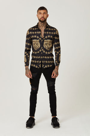 Versace Style Satin Shirt for man