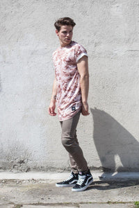 Men's Pink Camo T-Shirt Short Sleeve by Sixt June - Brit Boss 