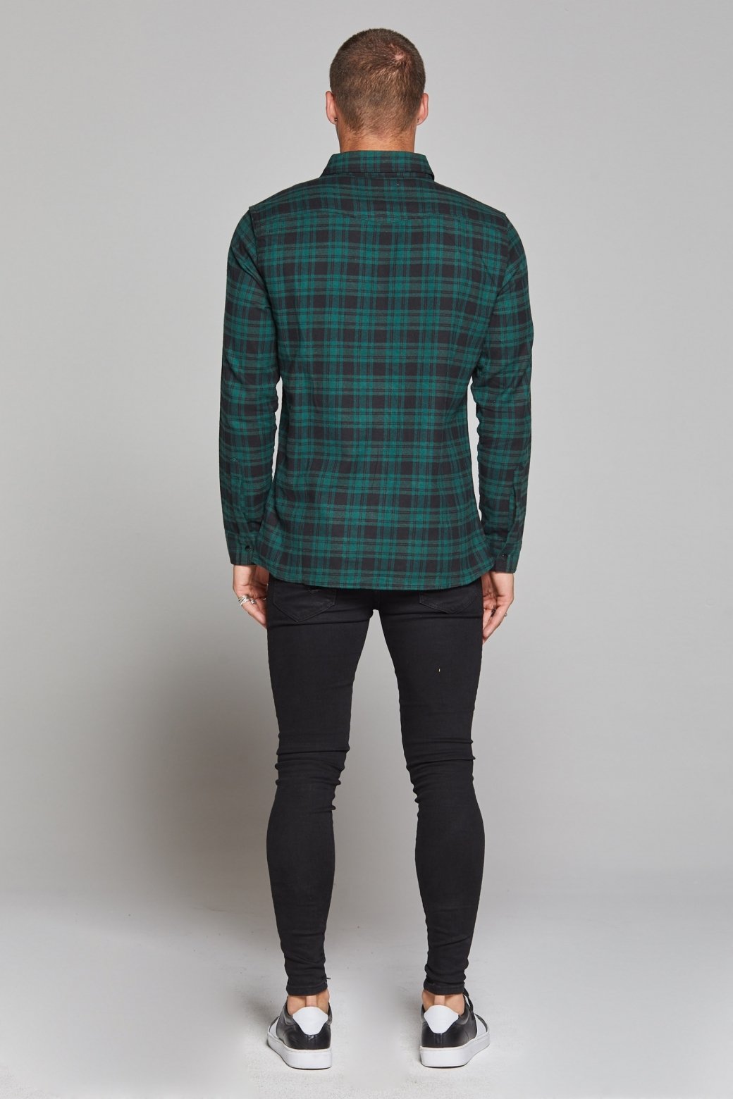 Check Flannel Green Shirt Buy Good For Nothing available in store USA Fresh Clothing DC Washington DC 