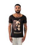 Men T-Shirt "Blessed" Bondage Angel Brown by Italy Raw Edge by iacobuccyounes Italy - Brit Boss 