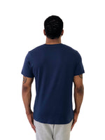 Men T-Shirt "Fly" Short Sleeved Navy Blue by iacobucyounes Italy - Brit Boss 