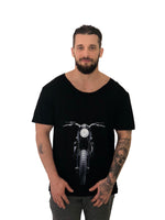 Men T-Shirt "Motorcycle" Black by iacobuccyounes Italy - Brit Boss 