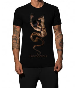 Men T-Shirt "Provocateur Inspired Leather Bondage Harness" Black by iacobuccyounes Italy - Brit Boss 