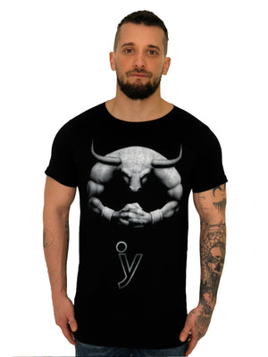 Men T-Shirt "Astrology Taurus" Black by iacobuccyounes Italy - Brit Boss 