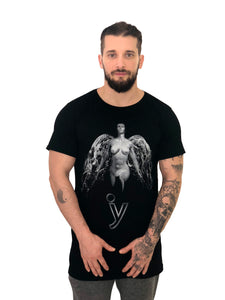 Men T-Shirt "Virgo" Water Angel Black by iacobuccyounes Italy - Brit Boss 