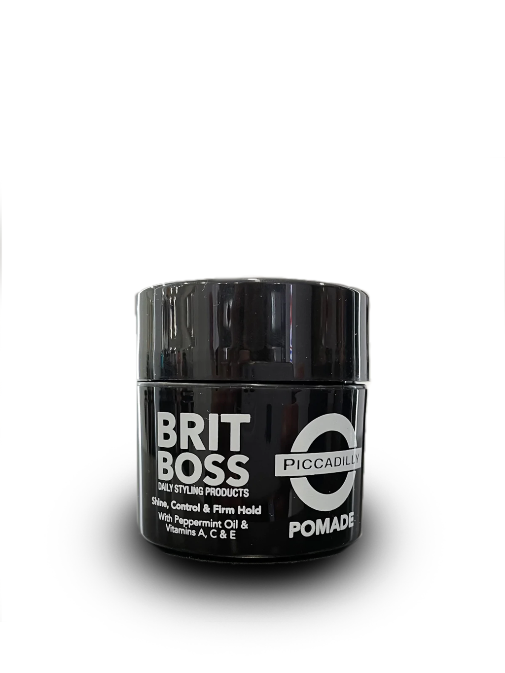 Britt Boss Hair Control Pomade with Vitamins A,C & E Peppermint Oil 2 oz.