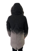 Men Coat Two Toned Gray Fur Collar Gray by Project X Paris - Brit Boss 
