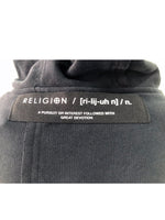 Men Fleece Sweater Hoodie Charcoal Grey by Religion U.K - Brit Boss 