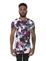 Men Gray Double Layer Ripped Tee by Sik Silk - Brit Boss 