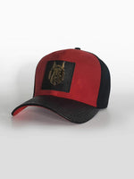 MEN WOLVEZ NOT SHEEP RED SUEDE HAT - Brit Boss 